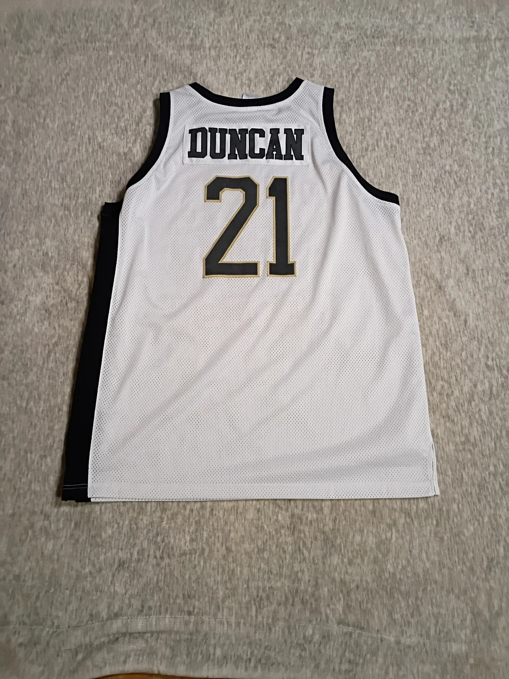 Tim Duncan Wake Forest Demon Deacons Adidas Jersey True School Sewn Men XL 52